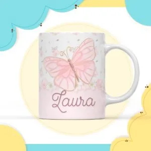 Arte Digital Caneca Borboleta - Arquivo Digital
