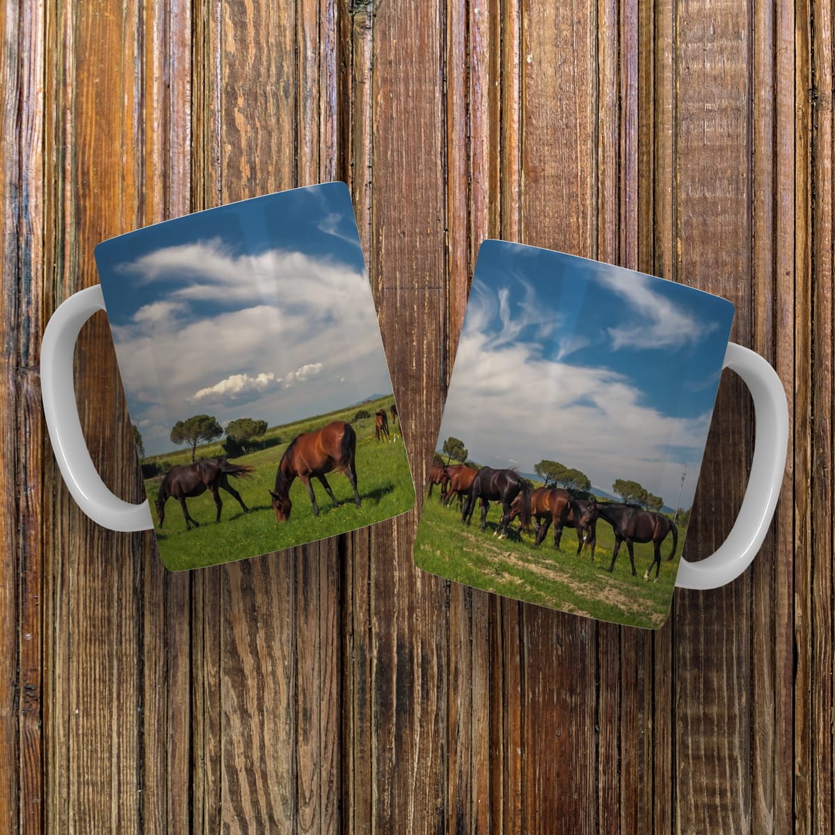 Arte Digital Caneca Cavalos para Sublimação 3 Arte Digital Caneca Cavalos para Sublimação - Imagem 3