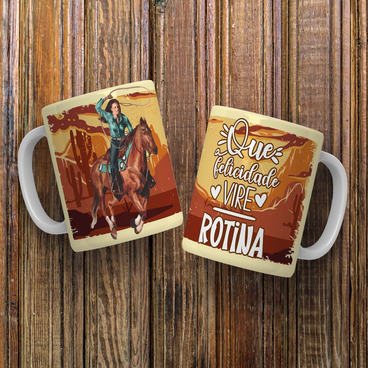 Arte Digital Caneca Cavalos para Sublimação 5 Arte Digital Caneca Cavalos para Sublimação - Imagem 5