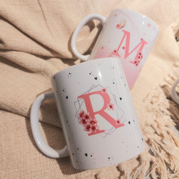 Arte Digital Caneca Cerejeira Alfabeto - Arquivo Digital