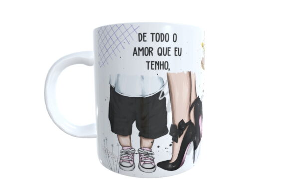 Arte Digital Caneca de Todo Amor Mãe - Png e Corel