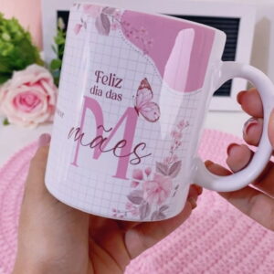 arte digital caneca dia das maes em png e corel