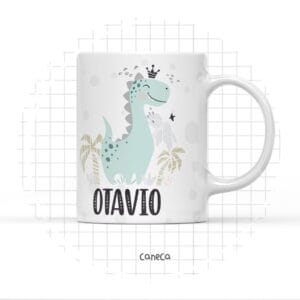 Arte Digital Caneca Dino Menino - Arquivo Digital