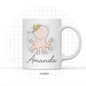 Arte Digital Caneca Fundo do Mar Menina - Arquivo Digital 13 Arte Digital Caneca Fundo do Mar Menina - Arquivo Digital