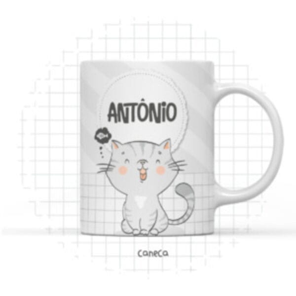 Arte Digital Caneca Gatinho - Arquivo Digital