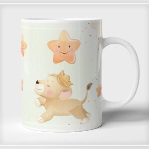 arte digital caneca infantil leaozinho para sublimacao 3