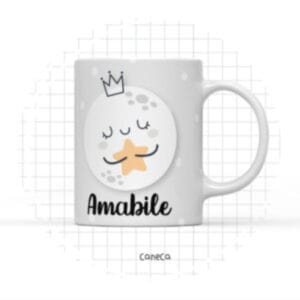 Arte Digital Caneca Lua - Arquivo Digital
