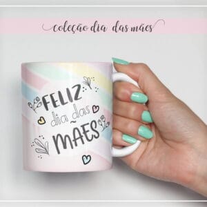 Arte Digital Caneca Mãe - Modelo 8 - Arquivo Digital