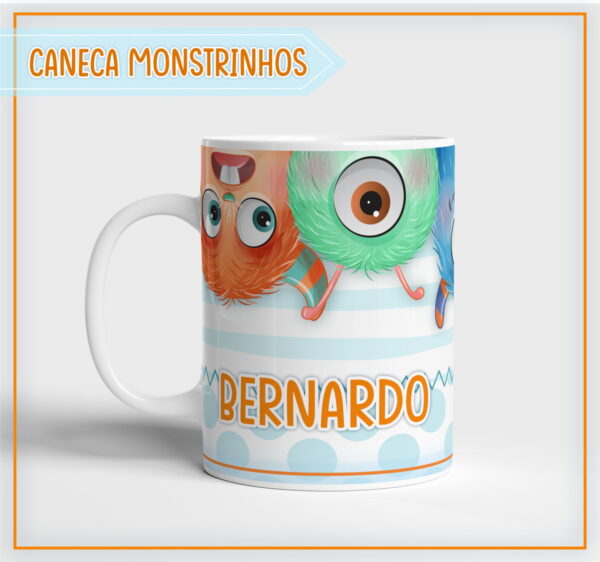 Arte Digital Caneca Monstrinhos - Arquivo Digital