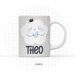 Arte Digital Caneca Nuvem Menino - Arquivo Digital