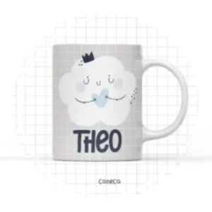 Arte Digital Caneca Nuvem Menino - Arquivo Digital