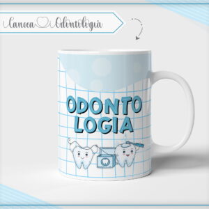 arte digital caneca odontologia masculina para sublimacao