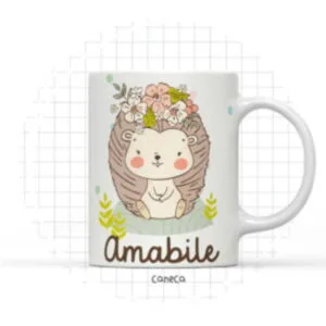 Arte Digital Caneca Porco Espinho - Arquivo Digital