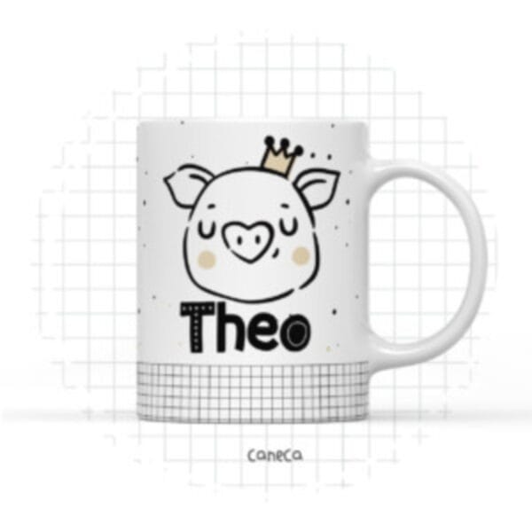 Arte Digital Caneca Porquinho - Arquivo Digital