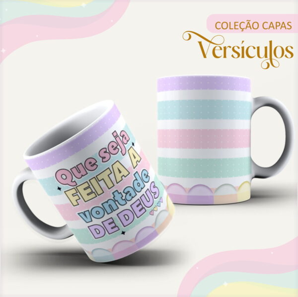 Arte Digital Canecas Versículos - Arquivo Digital