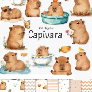 Arte Digital Capivara Png Para Personalizados E Papercraft