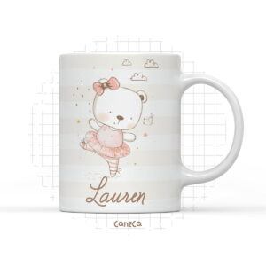 arte digital ursinha para caneca arquivo digital