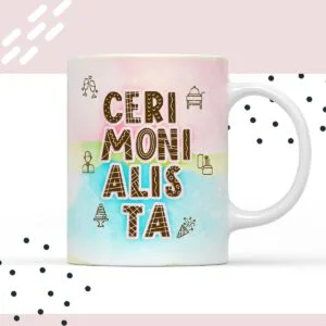 Arte para Xícara Cerimonialista - Arquivo Digital 4 Arte para Xícara Cerimonialista - Arquivo Digital