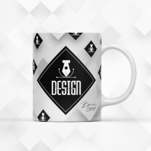 Arte para Xícara Design Masculina