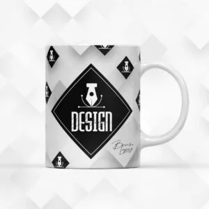 Arte para Xícara Design Masculina