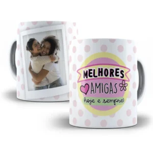 Arte Única para Caneca Melhores Amigas Sempre