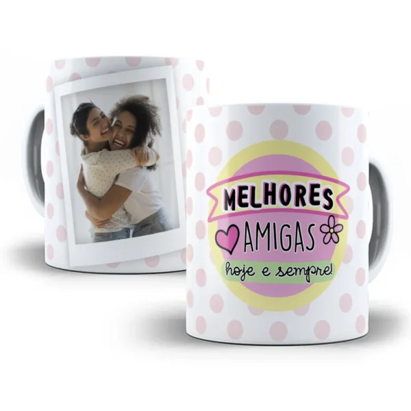 Arte Única para Caneca Melhores Amigas Sempre