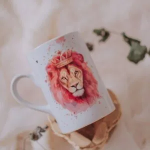 Artes Avulsa Leão Pink - Arquivo Digital