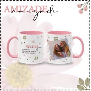 Artes Caneca Amizada Rosa Amigas Para Sempre