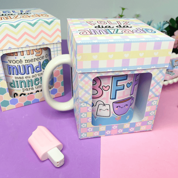 Artes Caneca Amizade Dia das Amigas Friend Sublimação Caneca
