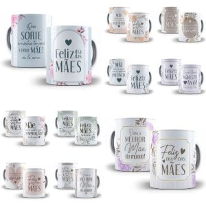 Artes Caneca Dia Das Mães Frases Flores Editável Corel Cdr