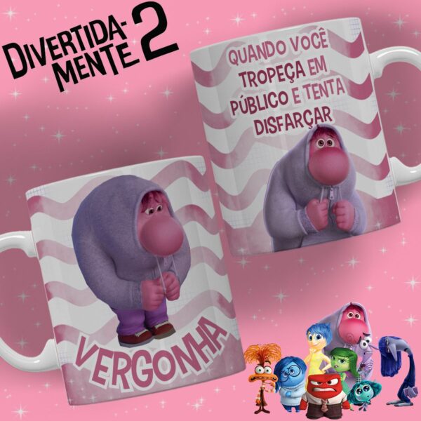 Artes Caneca Divertida Mente 2 Frases Engraçadas Png e Cdr