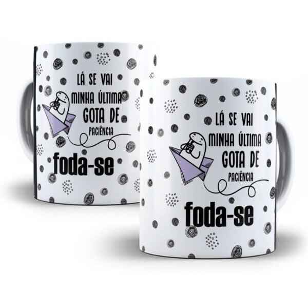 Artes Caneca Flork Foda-se Pistola Tolerância Zero Saco Cheio