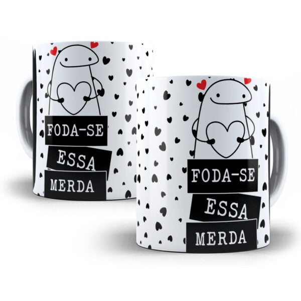 Artes Caneca Flork Foda-se Pistola Tolerância Zero Saco Cheio