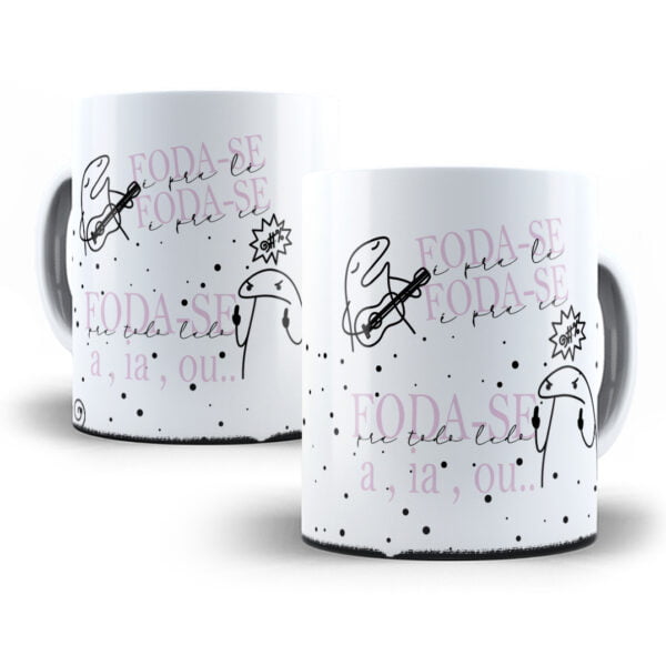 Artes Caneca Flork Foda-se Pistola Tolerância Zero Saco Cheio