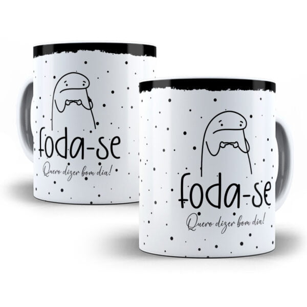 Artes Caneca Flork Foda-se Pistola Tolerância Zero Saco Cheio