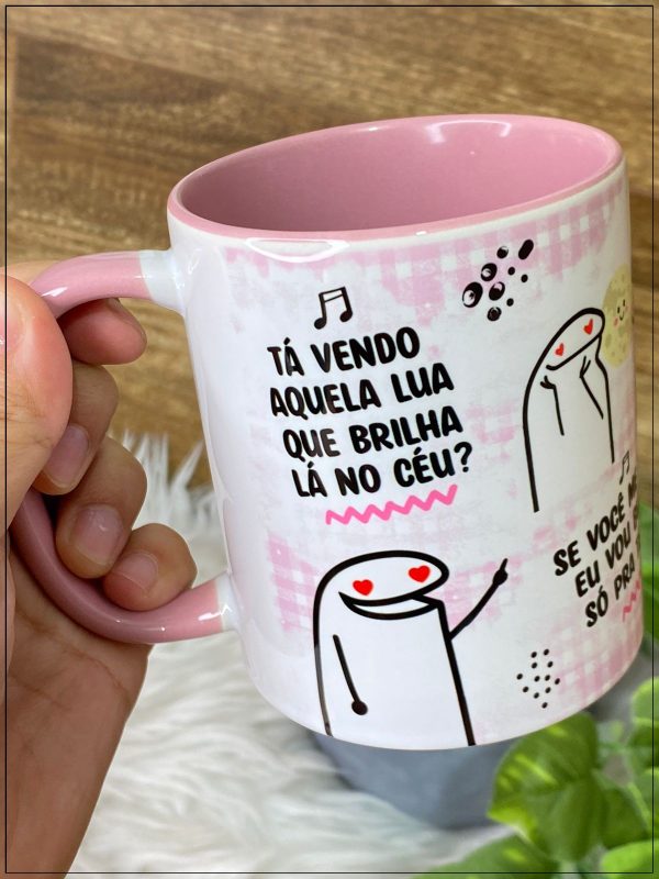 Artes Caneca Namorados Flork Ta Vendo Aquela Lua Que Brilha