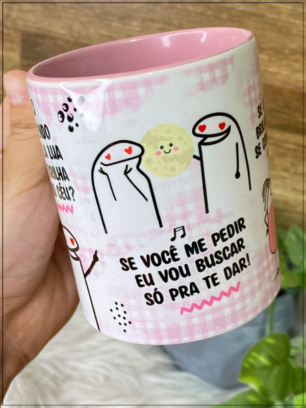 Artes Caneca Namorados Flork Ta Vendo Aquela Lua Que Brilha