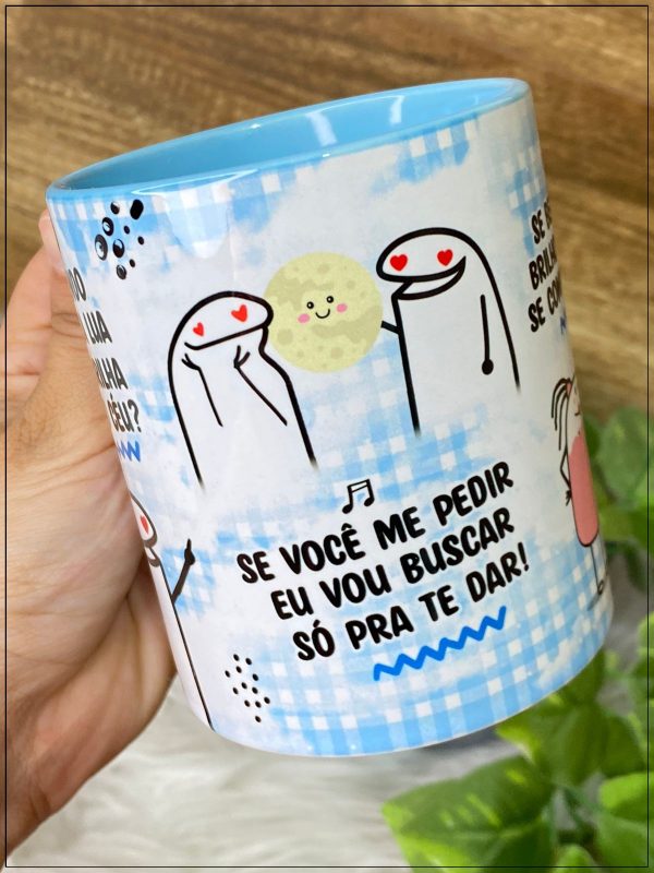 Artes Caneca Namorados Flork Ta Vendo Aquela Lua Que Brilha
