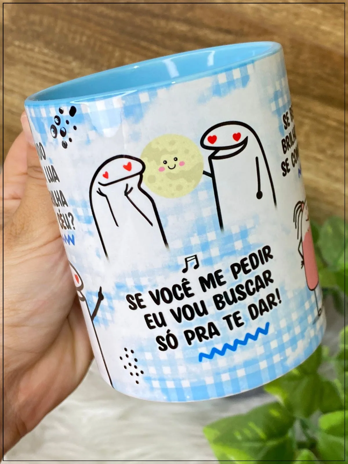 Artes Caneca Namorados Flork Ta Vendo Aquela Lua Que Brilha