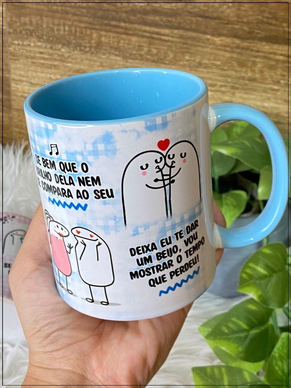 Artes Caneca Namorados Flork Ta Vendo Aquela Lua Que Brilha