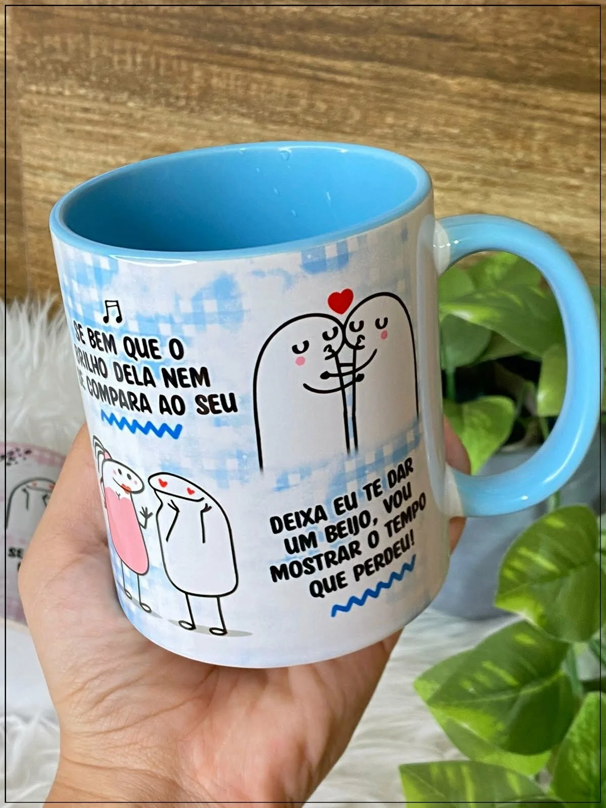 Artes Caneca Namorados Flork Ta Vendo Aquela Lua Que Brilha