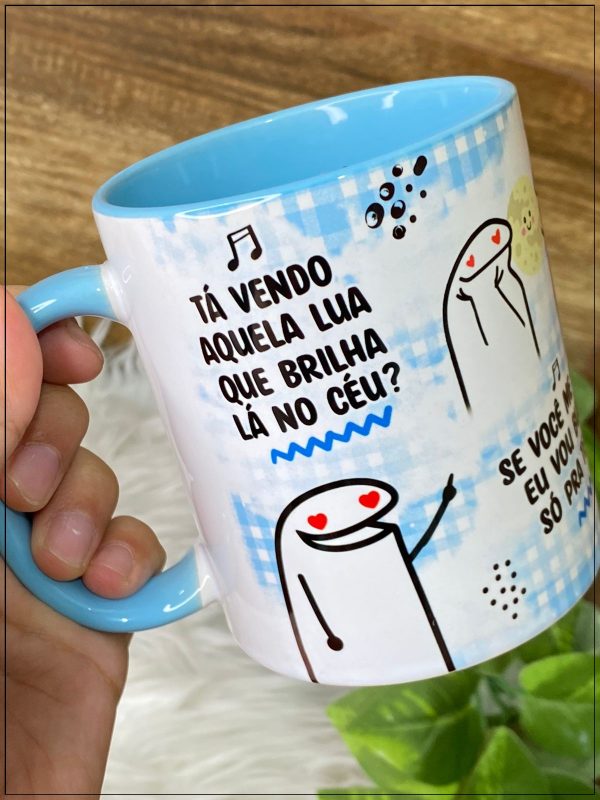 Artes Caneca Namorados Flork Ta Vendo Aquela Lua Que Brilha