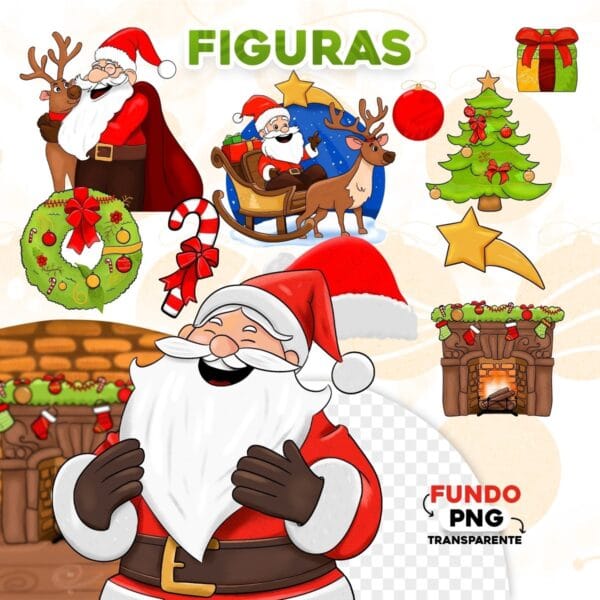 Artes Caneca Natal Frases e Figuras Natalinas Papai Noel