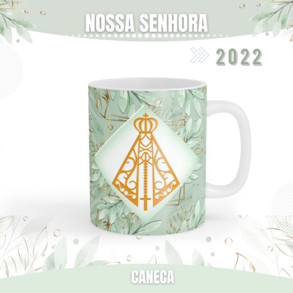 Artes Caneca Nossa Senhora Aparecida - Arquivo Digital