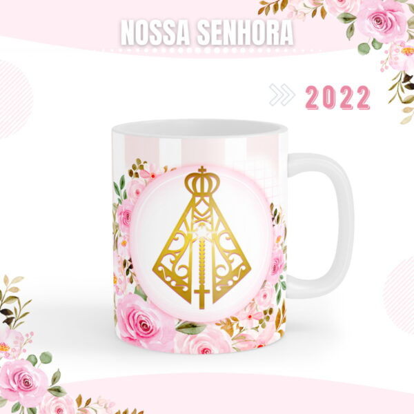 Artes Caneca Nossa Senhora Aparecida - Arquivo Digital