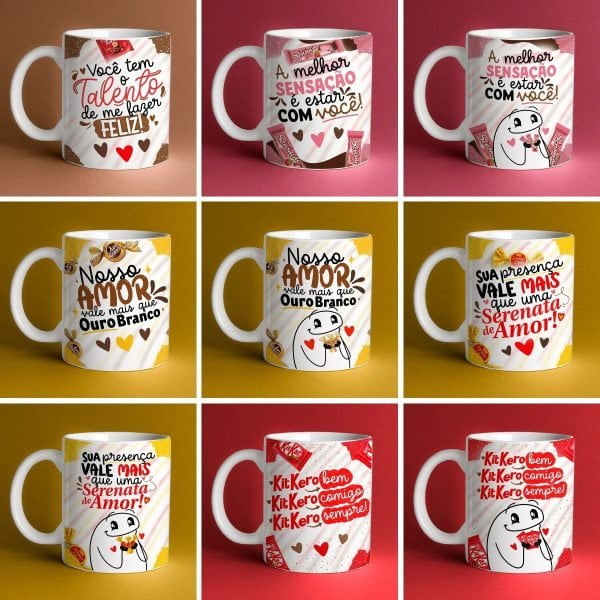 Artes Caneca Páscoa Flork Chocolate Frases Engraçacas