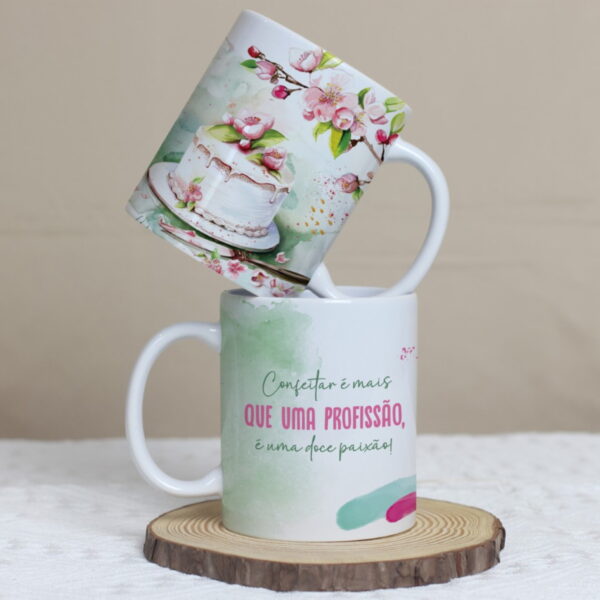 Artes Canecas Confeiteira - Png e Corel