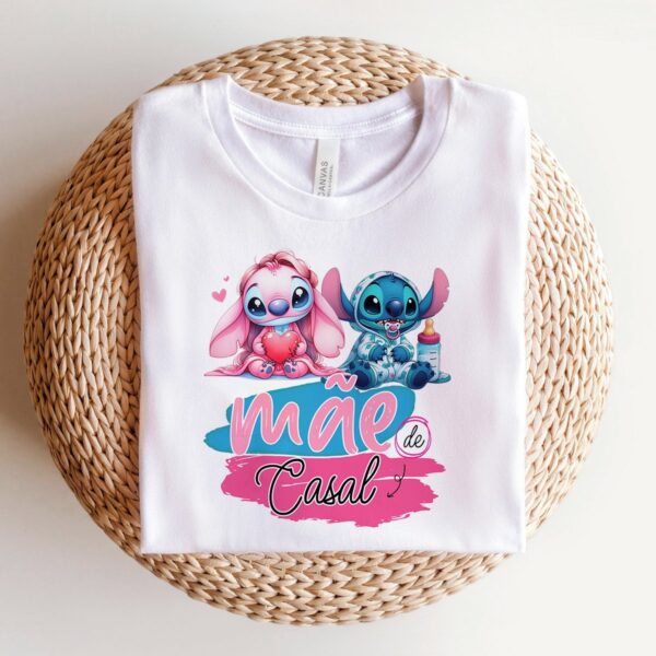 Artes Canecas Dia das Mães Stitch - Arquivo Digital