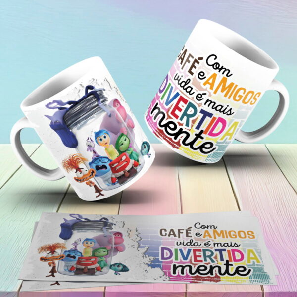 Artes Canecas Divertidamente - Png