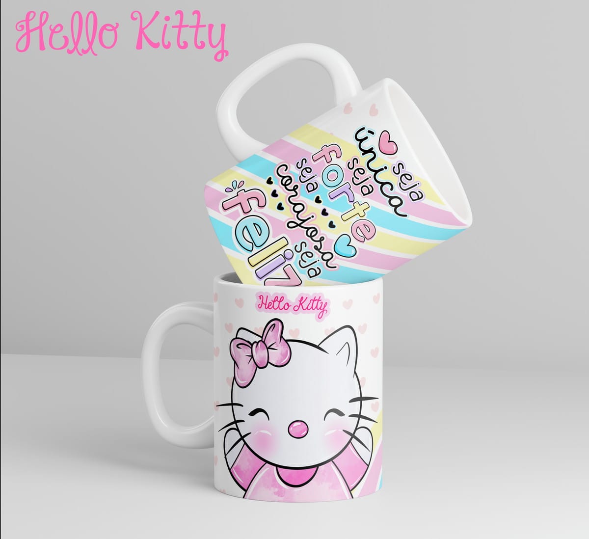 Artes para Caneca Hello Kitty em PNG e Corel 2 Artes para Caneca Hello Kitty em PNG e Corel - Imagem 2